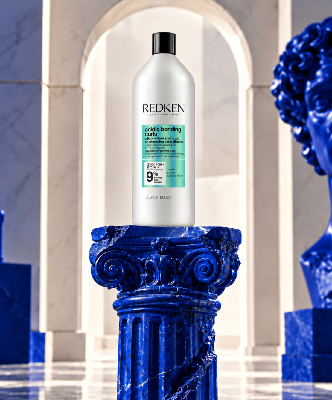 REDKEN – Acidic Bonding Concentrate CURLS SHAMPOO (sans silicone) 33.8 fl oz 1000 ml